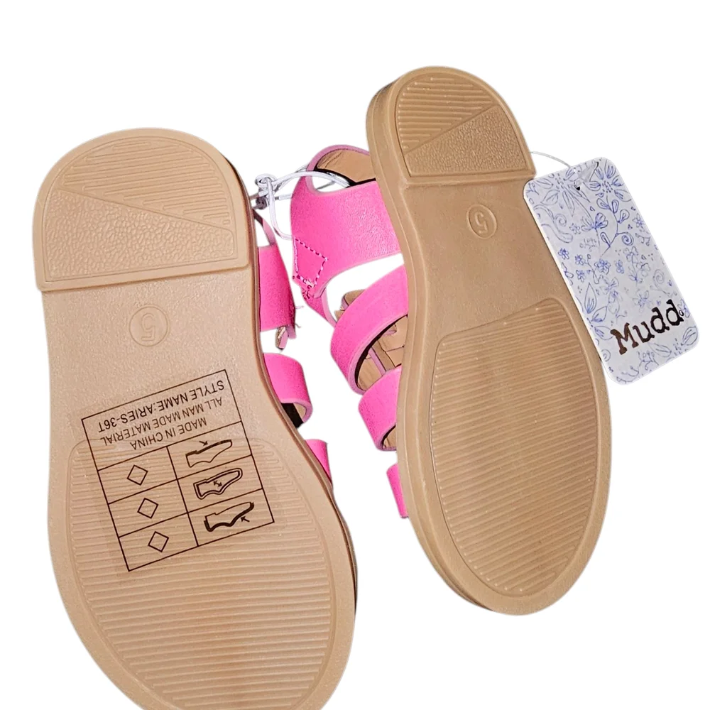 Mudd Pink Floral Kids Sandals - Picture 4 of 5